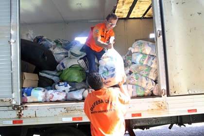  Defesa Civil entrega hoje 11 toneladas de alimentos em MS