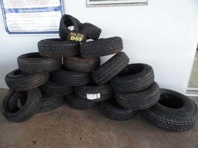 Pneus contrabandeados s&atilde;o apreendidos durante fiscaliza&ccedil;&atilde;o do DOF