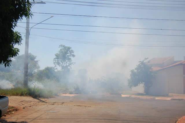 Fuma A De Fogo Em Terreno Toma Conta De Ruas Na Vila Olinda Capital