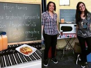 Kassandra e Bárbara têm experiência em cozinhar e comercializar alimentos veganos. (Foto: Acervo Pessoal)