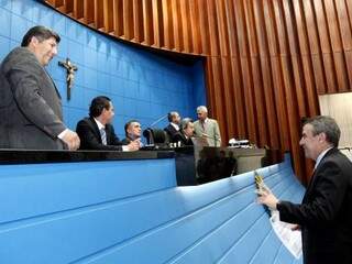 Deputados estaduais na Assembleia Legislativa de MS. (Foto: Victor Chileno/ALMS/Arquivo).