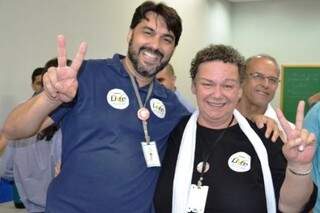 Liane e Márcio tiveram no total 2.688 votos contra 2.161 da Chapa 1; nomes agora vão compor Lista Tríplice que será encaminhada ao MEC. (Foto: Divulgação)