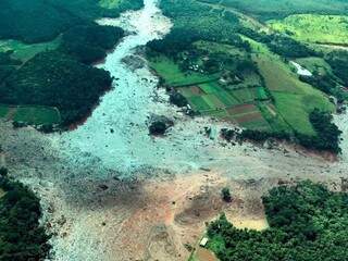 Imagem aérea da região atingida, em Brumadinho. (Foto: Isac Nóbrega/PR/Arquivo).