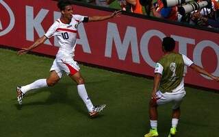 Ruiz marcou o gol que consolidou mais uma vitória com autoridade dos costa-riquenhos (Foto: Getty Images / Fifa)