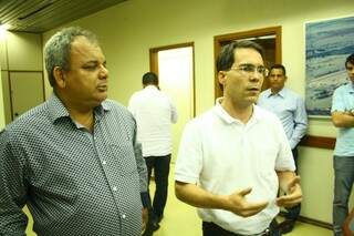 Gildo Oliveira e Marcus Garcia explicam resultado da reunião com Bernal (Foto: arquivo)