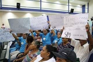 Produtores protestam na Câmara por agilidade na votação. Foto: Marcos Ermínio