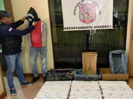 Paraguaio é preso com 76 kg de explosivos que iriam para o PCC