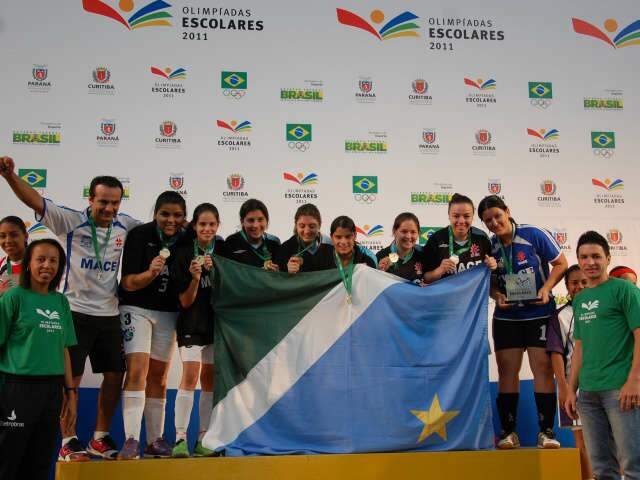 MS leva 16 medalhas nas Olimp&iacute;adas Escolares em Curitiba e supera 2010