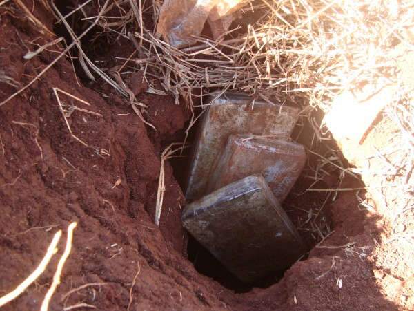  Buracos de tatu eram usados para esconder maconha