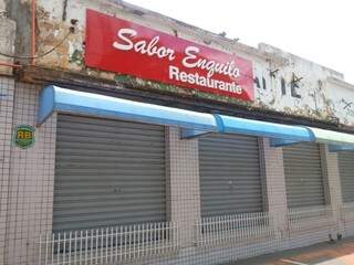 No Centro de Campo Grande, restaurantes estão de portas fechadas (Foto: Zana Zaidan)