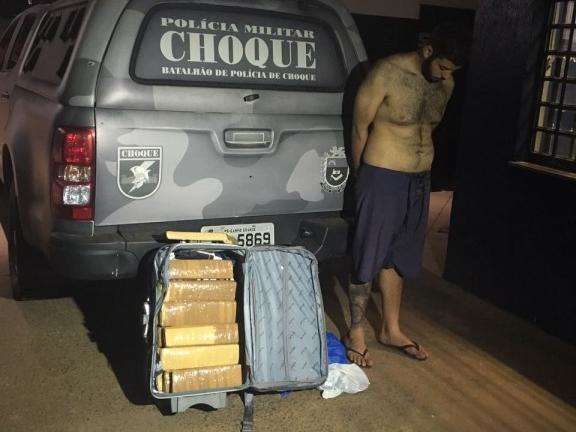 Homem &eacute; preso com maconha que seria levada para o Maranh&atilde;o 