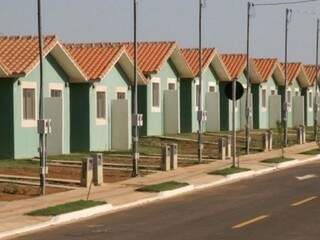 Casas populares, neste caso, da Agência Estadual de Habitação. (Foto: Divulgação Agehab).