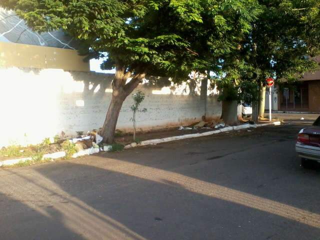  Lixo e moradores de rua tomam contam de cal&ccedil;ada no bairro Amamba&iacute; 