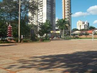 Praça do Rádio Clube bem no Centro da Capital. (Foto: Reprodução) 