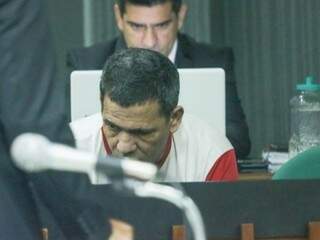 Nando durante uma das sessões de julgamento. (Foto: Marcos Maluf) 