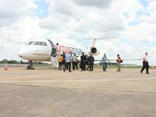 Companhia operava com aeronaves Bombardier CRJ-200, com capacidade para 50 passageiros (Foto: Paulo Francis/Arquivo)