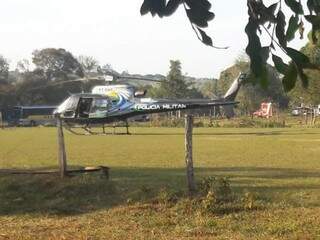 Até helicóptero foi enviado para a área de conflito (Foto: Direto das Ruas)