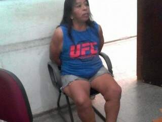 Miriam Chaparro Flores, 44 anos, presa em delegacia de Aquidauana. (Foto: Divulgação/ Polícia Civil)