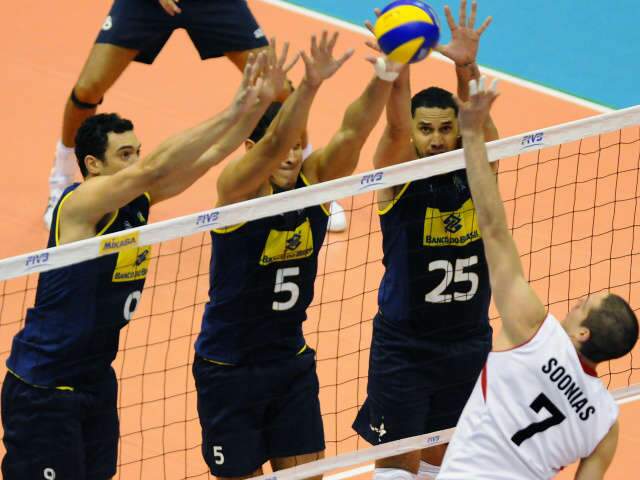  Brasil enfrenta a Finl&acirc;ndia hoje na Liga Mundial de v&ocirc;lei no Canad&aacute;