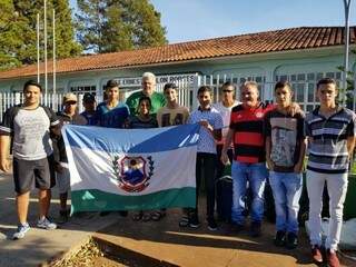 Delegações chegam ao município de Coxim para torneio de futsal (Foto: Fundesporte/Divulgação)