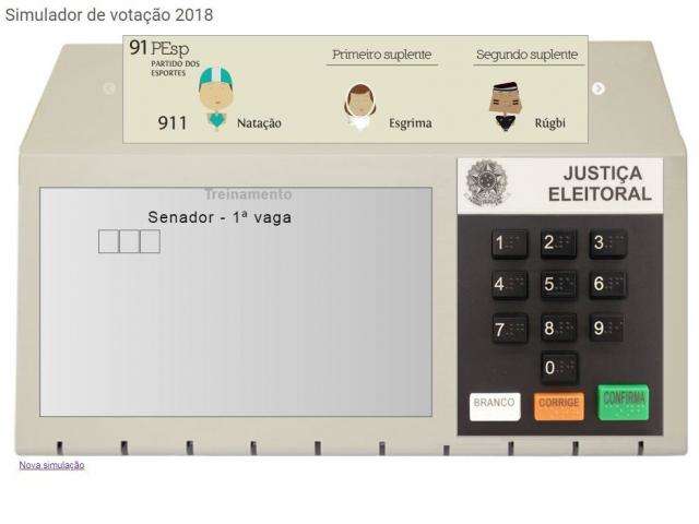 TSE usa propaganda e &quot;simulador&quot; para orientar sobre votos ao Senado 