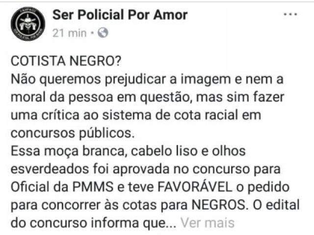 Concurseiros questionam aprovada na cota racial e caso para na pol&iacute;cia