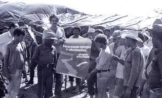 Movimento de trabalhadores em projeto Apaporé, em Itaquiraí.
