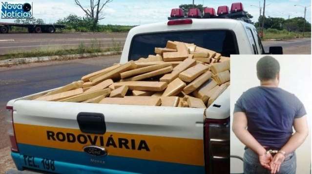 Estudante de psicologia &eacute; preso na MS-276 transportando 405 Kg de maconha