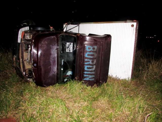 Caminhão tomba na BR-267 em 2º acidente com vacas em três dias 