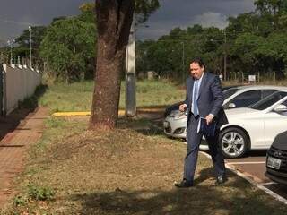 O advogado Alexandre Franzoloso, no dia do depoimento ao Gaeco, já depois da operação. (Foto: Liniker Ribeiro)