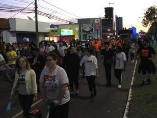 Marcha para Jesus seguindo pela Avenida Afonso Pena (Foto: Marina Pacheco)