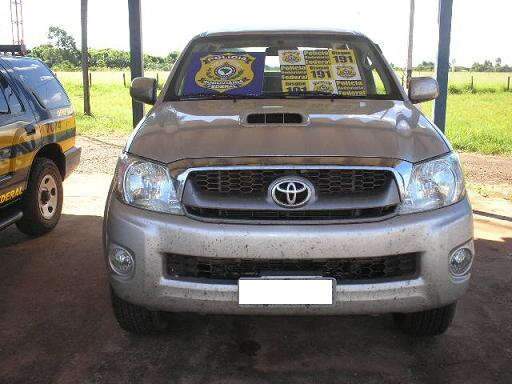  Caminhonete roubada de empres&aacute;rio em Macei&oacute; &eacute; recuperada em MS