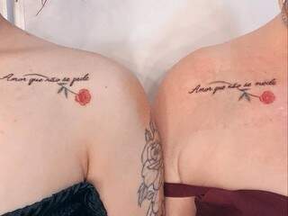 Tatuagem feita por mãe e filha (Foto: Arquivo Pessoal)