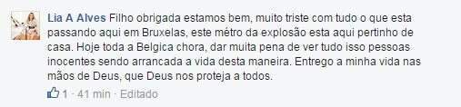 Pelo Facebook, campo-grandense que vive em Bruxelas tranquiliza familiares
