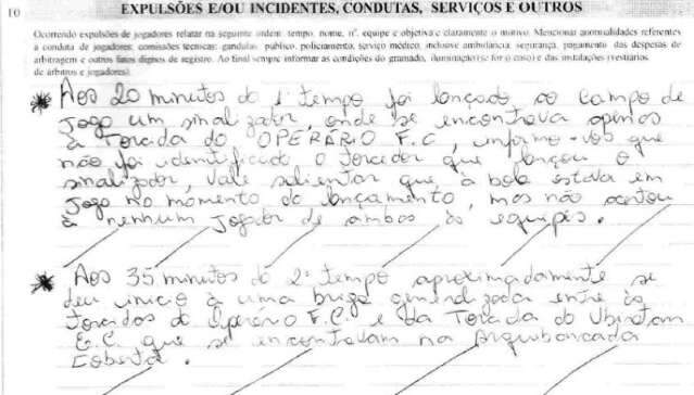 Juiz p&otilde;e na s&uacute;mula e Oper&aacute;rio e Ubiratan podem ser punidos por briga