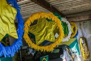 Decoração para Copa do Mundo 2018 na casa das Moreninhas. (Foto: Fernando Antunes)