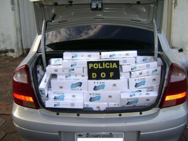  Pol&iacute;cia apreende mais de 2 mil pacotes de cigarro, em Ponta Por&atilde;  