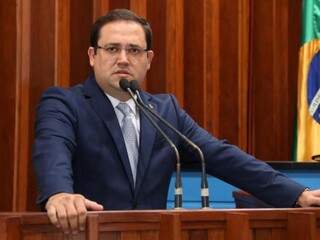 Deputado Márcio Fernandes (MDB), durante sessão na Assembleia (Foto: Assessoria/ALMS)