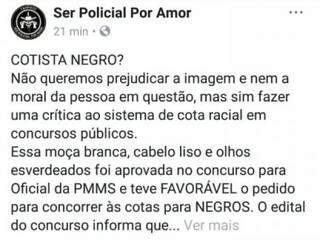 Provocado, MP pede explica&ccedil;&atilde;o sobre candidata aprovada na cota racial