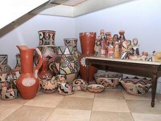 As cerâmicas produzidas hojem em dia tem função decorativa (Fotos: Marina Pacheco)