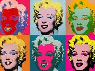Sequência do rosto de Marilyn Monroe, arte que tornou ainda mais conhecido Andy Warhol (Foto: Divulgação)