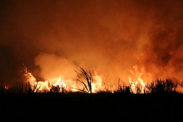 Ap&oacute;s ser controlado &agrave; tarde, inc&ecirc;ndio volta a queimar canavial
