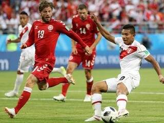 Peru estreou na Copa contra a Dinamarca neste sábado (Foto: Fifa/divulgação)
