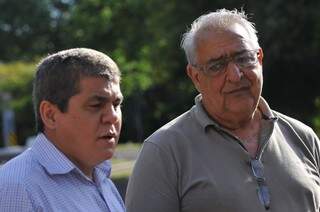 Waldir e Domingos após reunião com Azambuja nesta sexta (Foto: Alcides Neto)
