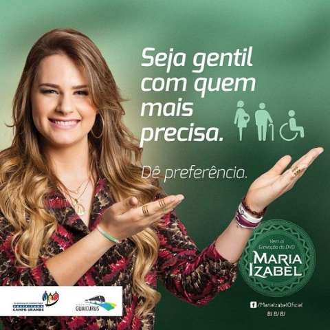 Cantora ganha publicidade dentro de &ocirc;nibus com campanha &quot;Use os fones&quot;