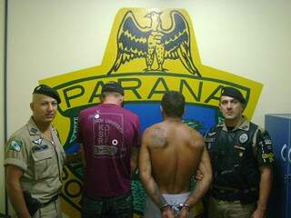 Eles foram presos pela Polícia Militar de Guairaçá (PR). (Foto: Divulgação)