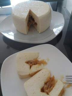 O queijo recheado com doce de leite, uma dobradinha famosa (Foto: Divulgação)