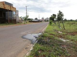 Local do acidente que matou Matheus Oliveira Santos, de 24 anos, na Avenida Três Barras (Foto: Kísie Ainoã/Arquivo)