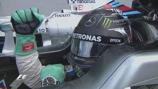 Nico Rosberg, alemão, garantiu a pole position em casa. (Foto: Reprodução / Fórmula 1)