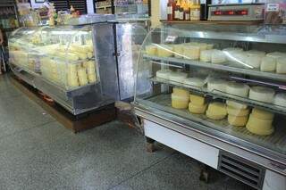 No Mercadão Municipal, o queijo está em falta. (Foto: Marina Pacheco)